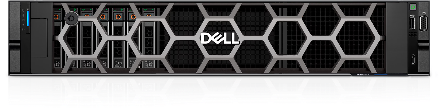 DELL POWEREDGE R760XS SPL2 SILVER 4510-32GB DDR5 RDIMM-8X480GB SSD ...